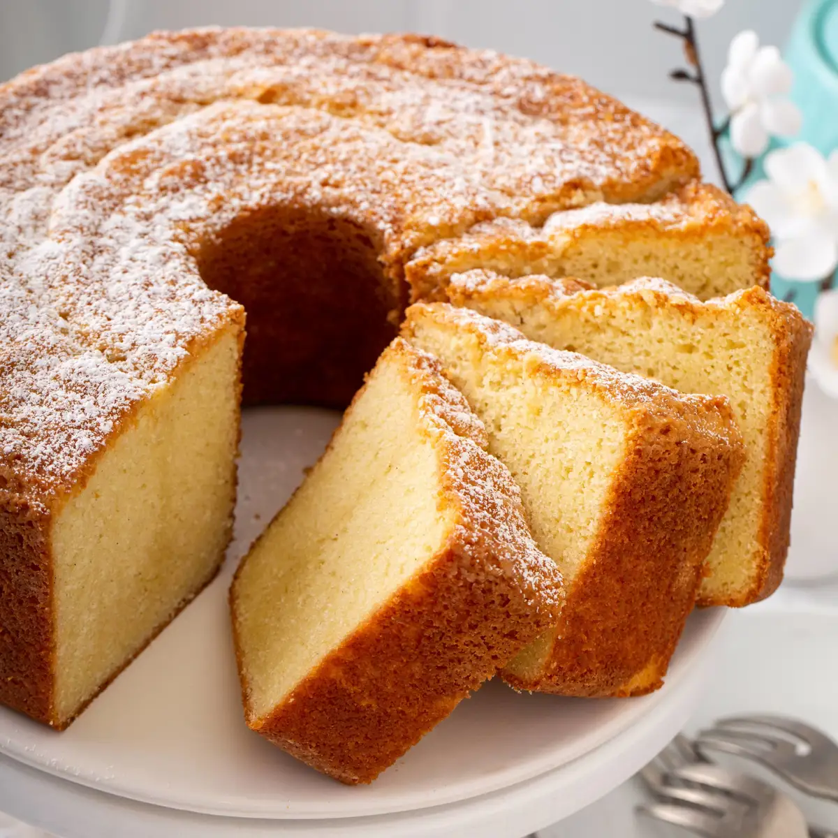 Bizcocho esponjoso de vainilla